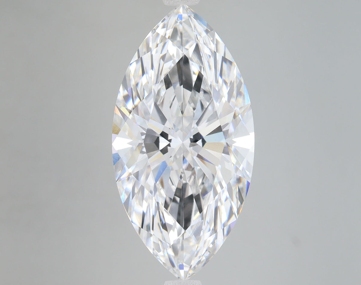 Lab-Grown Marquise Diamond - 8.04 Carats, E Color, VS1 Clarity - Certified by IGI - Report Number: LG651433548