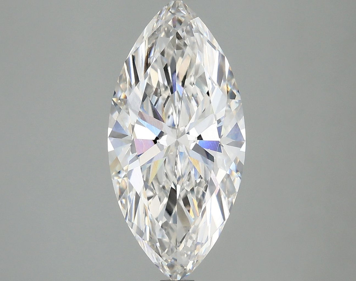 Lab-Grown Marquise Diamond - 2.98 Carats, F Color, VVS2 Clarity - Certified by IGI - Report Number: LG668476291