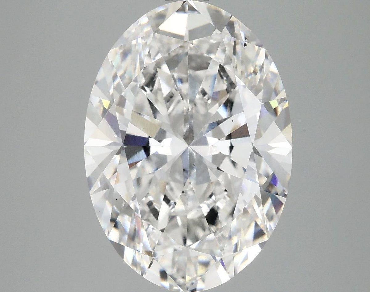 Lab-Grown Oval Diamond - 4.97 Carats, F Color, VS2 Clarity - Certified by IGI - Report Number: LG689577630