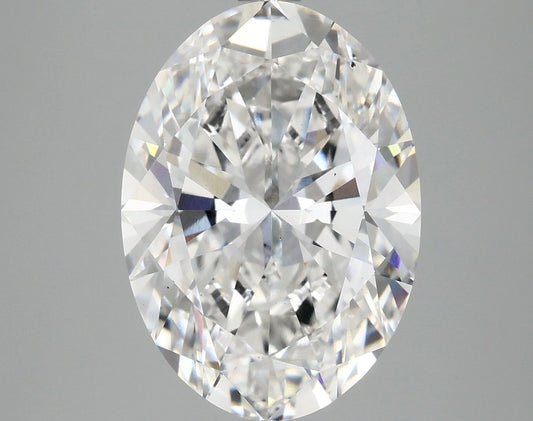 Lab-Grown Oval Diamond - 4.97 Carats, F Color, VS2 Clarity - Certified by IGI - Report Number: LG689577630