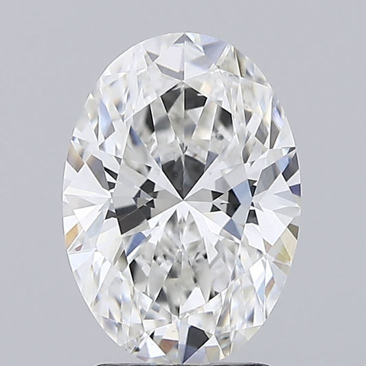 Lab-Grown Oval Diamond - 2.06 Carats, F Color, VVS2 Clarity - Certified by IGI - Report Number: LG719534437