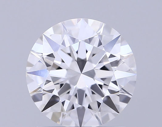Lab-Grown Round Diamond - 1.45 Carats, D Color, VS1 Clarity - Certified by IGI - Report Number: LG680586082