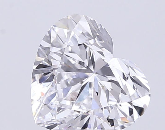 Lab-Grown Heart Diamond - 3.02 Carats, D Color, VVS2 Clarity - Certified by IGI - Report Number: LG711519521