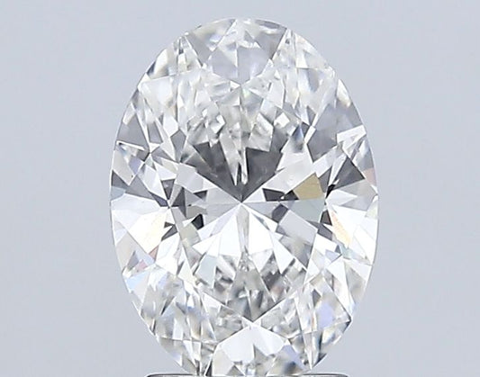 Lab-Grown Oval Diamond - 2.5 Carats, F Color, VS1 Clarity - Certified by IGI - Report Number: LG687573179