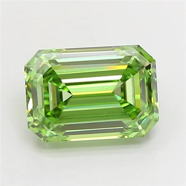 3.01ct Emerald Lab Grown Diamond (Colour Fancy Vivid Green, Clarity VS1, IGI Certified)