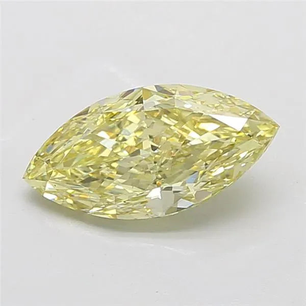 3.03ct Marquise Lab Grown Diamond (Colour Fancy Intense Yellow, Clarity VS2, IGI Certified)