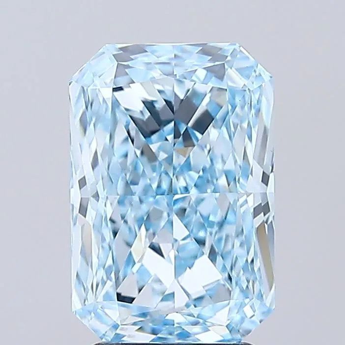 3.03ct Radiant Lab Grown Diamond (Colour Fancy Vivid Blue, Clarity VS1, IGI Certified)