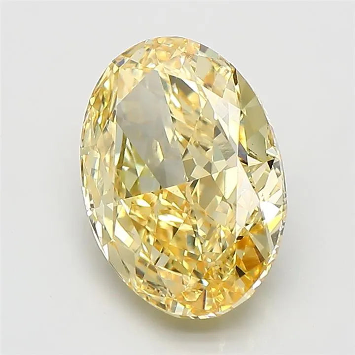 3.05ct Oval Lab Grown Diamond (Colour Fancy Intense Yellow, Clarity VVS2, IGI Certified)