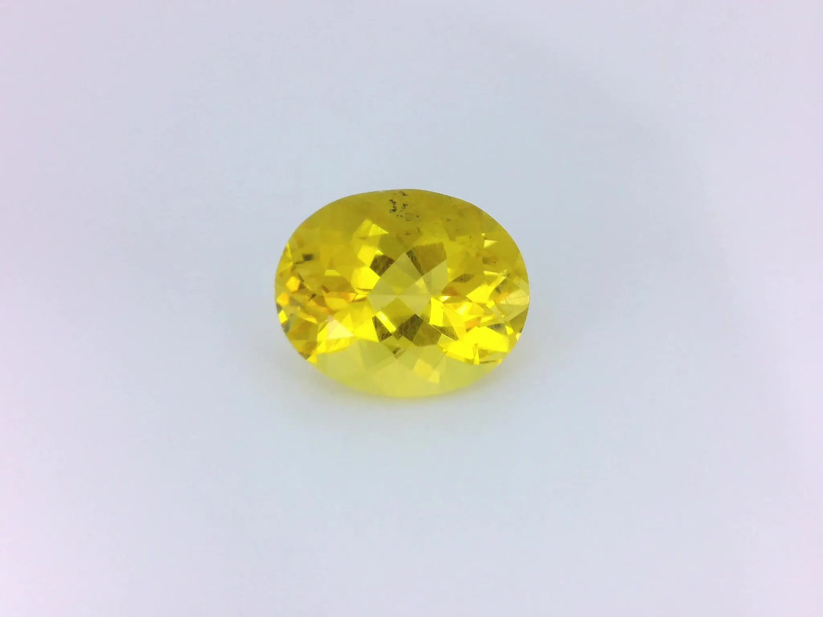 3.25ct Oval Natural Heliodor (Colour Yellow, Clarity Slightly Included, Cut Faceted)