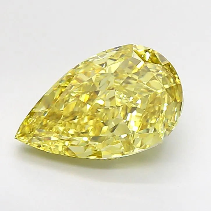 3.30ct Pear Lab Grown Diamond (Colour Fancy Intense Yellow, Clarity VS1, IGI Certified)