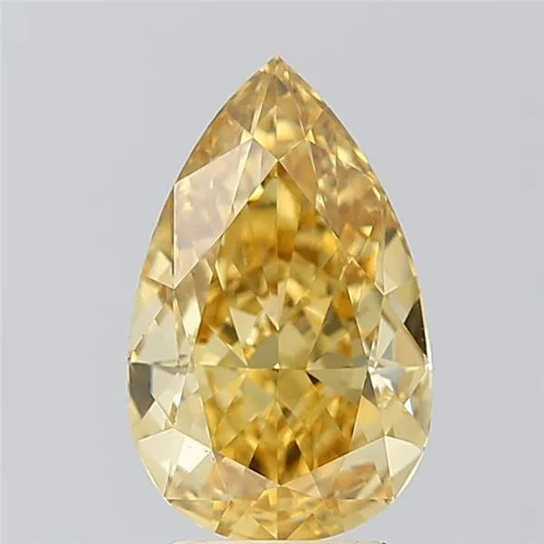 3.45ct Pear Lab Grown Diamond (Colour Fancy Intense Yellow, Clarity VS1, IGI Certified)
