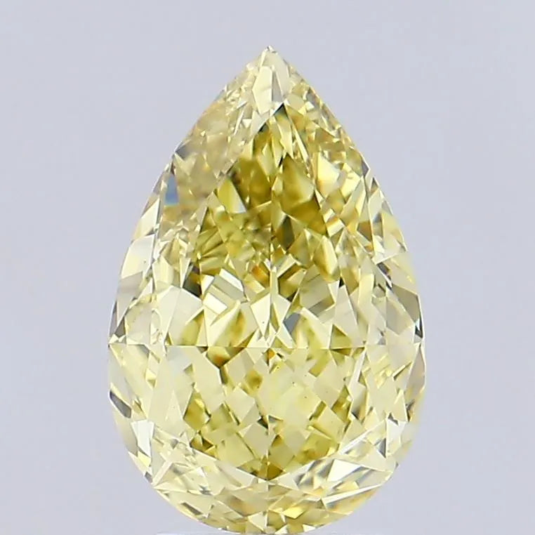 3.55ct Pear Lab Grown Diamond (Colour Fancy Intense Yellow, Clarity VS1, IGI Certified)
