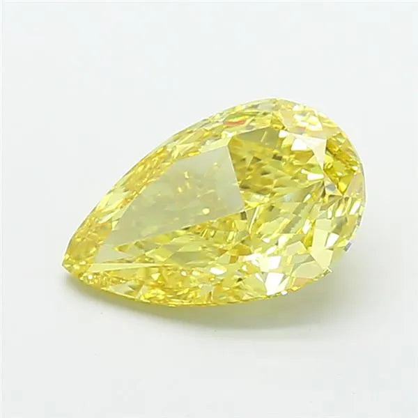 3.65ct Pear Lab Grown Diamond (Colour Fancy Intense Yellow, Clarity VVS2, IGI Certified)