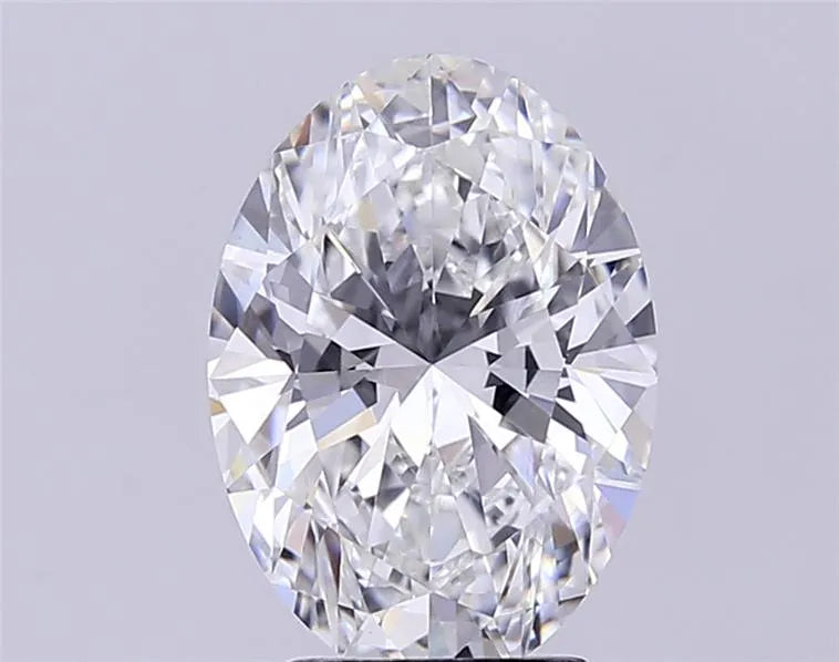 3.70ct Oval Lab Grown Diamond (Colour F, Clarity VVS2, IGI Certified)