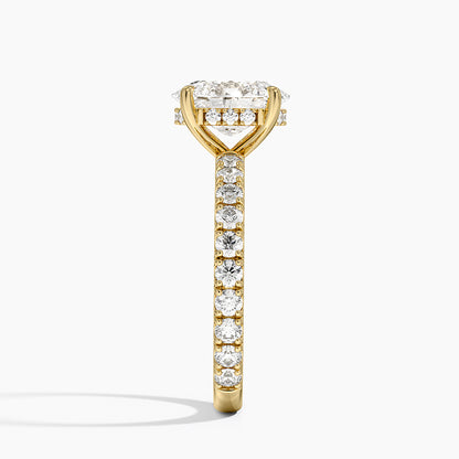 Im Labor gezüchteter Diamant-Sonderanfertigungsring aus 14 Karat Gelbgold – Größe US 6,5 (LDJ 1019)