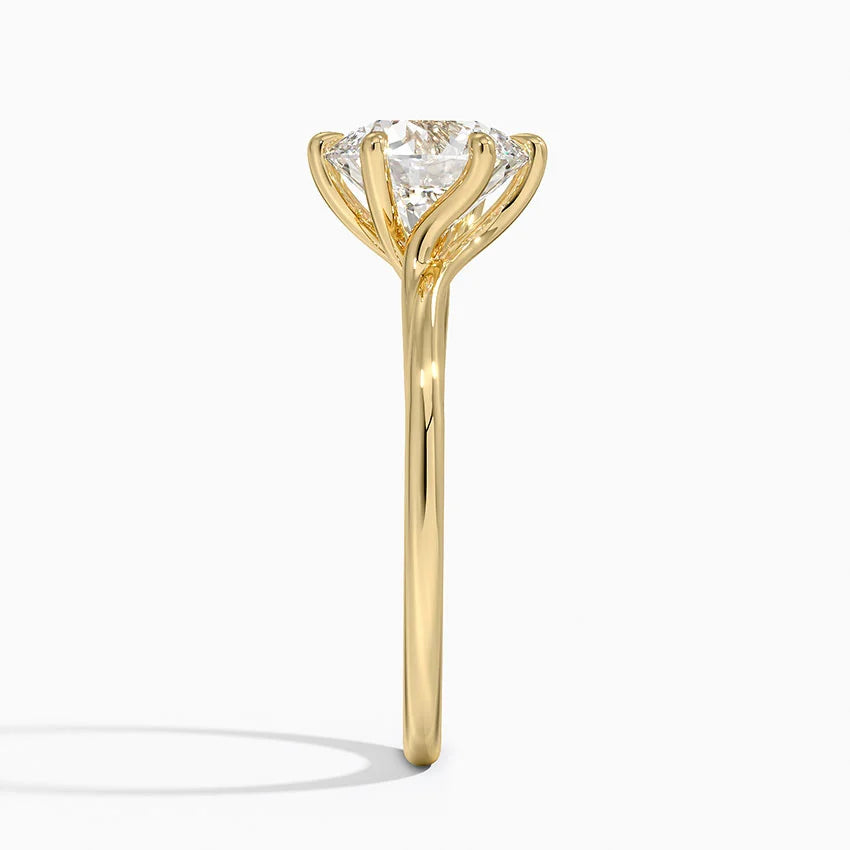 Lab-Grown Diamond Custom Order Ring in 18K Yellow Gold – Size US 7 (LDC 1032)