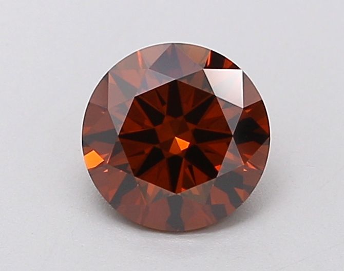 Lab-Grown Round Diamond - 0.82 Carats, Fancy Intense Pink Color, VS1 Clarity - Certified by IGI - Report Number: LG645499740