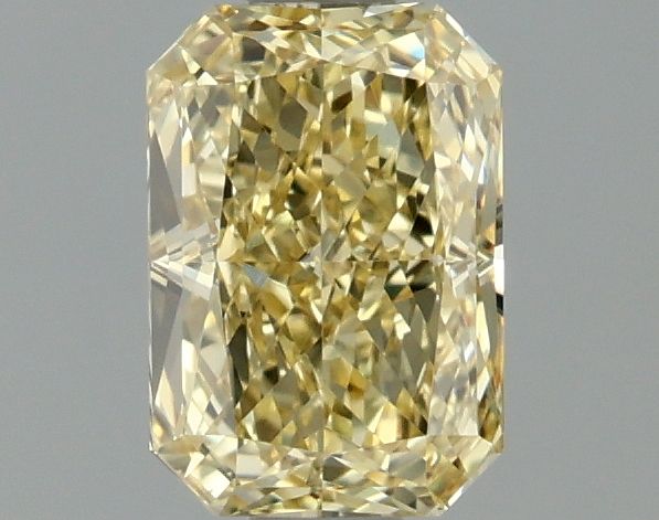 Lab-Grown Radiant Diamond - 1.0 Carats, Fancy Intense Yellow Color, VVS2 Clarity - Certified by IGI - Report Number: LG662432379