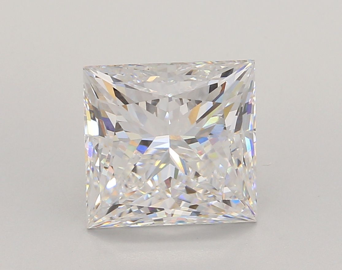 Lab-Grown Princess Diamond - 4.02 Carats, E Color, VVS2 Clarity - Certified by IGI - Report Number: LG671428932