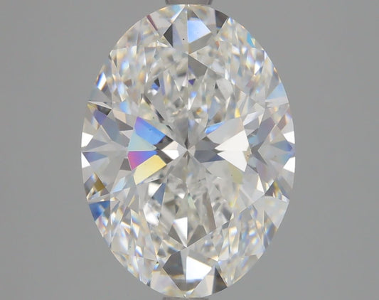 Lab-Grown Oval Diamond - 4.8 Carats, F Color, VS2 Clarity - Certified by IGI - Report Number: LG604314159
