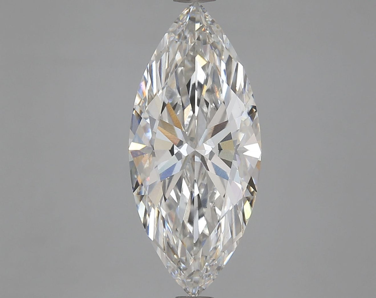 Lab-Grown Marquise Diamond - 3.49 Carats, F Color, VS1 Clarity - Certified by IGI - Report Number: LG615341015