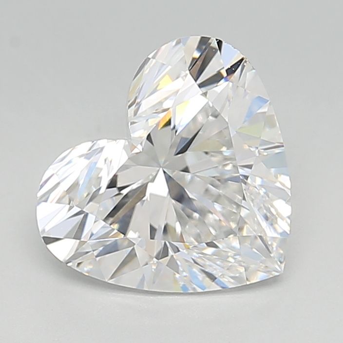 Lab-Grown Heart Diamond - 2.48 Carats, D Color, VVS2 Clarity - Certified by IGI - Report Number: 607392179