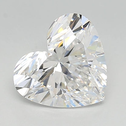 Lab-Grown Heart Diamond - 2.48 Carats, D Color, VVS2 Clarity - Certified by IGI - Report Number: 607392179