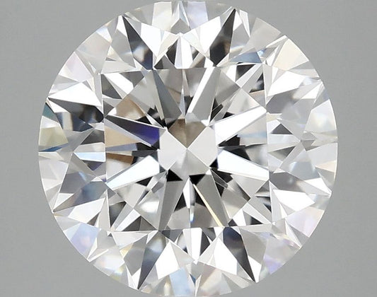 Lab-Grown Round Diamond - 3.97 Carats, E Color, VVS2 Clarity - Certified by IGI - Report Number: LG694596374