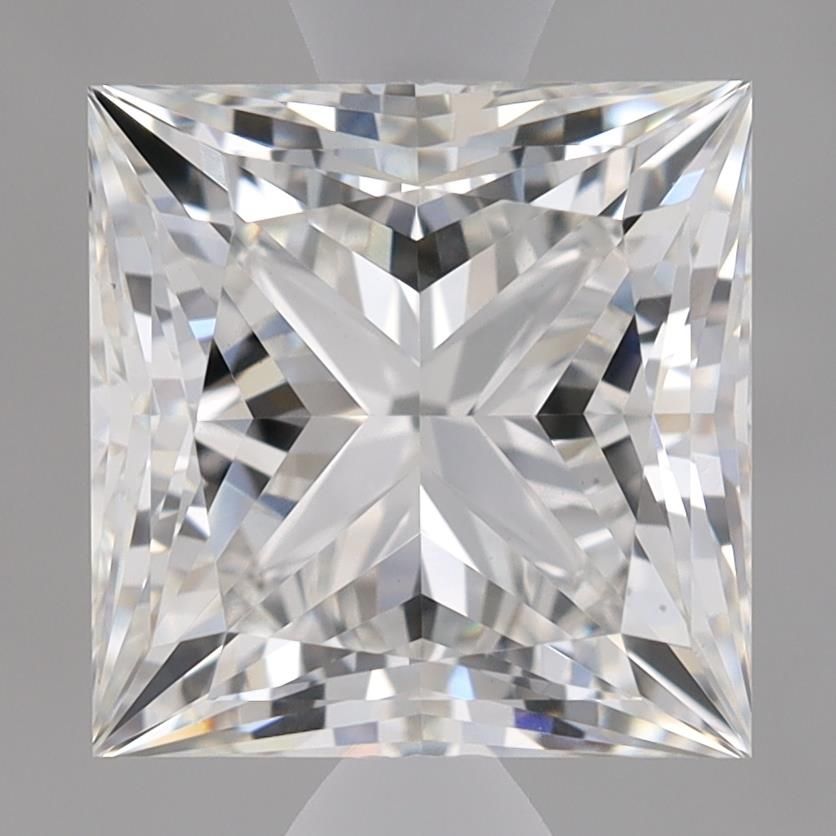 Lab-Grown Princess Diamond - 2.51 Carats, F Color, VVS2 Clarity - Certified by IGI - Report Number: LG595301616