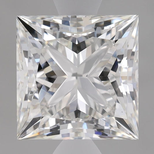 Lab-Grown Princess Diamond - 2.51 Carats, F Color, VVS2 Clarity - Certified by IGI - Report Number: LG595301616