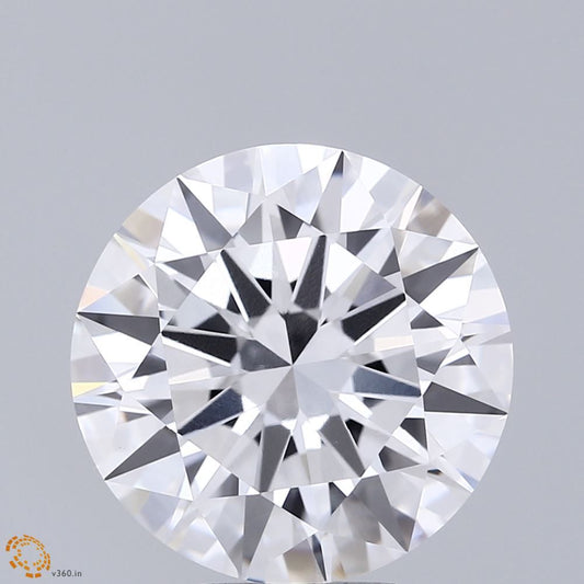 Lab-Grown Round Diamond - 7.01 Carats, E Color, VVS2 Clarity - Certified by IGI - Report Number: LG681572141