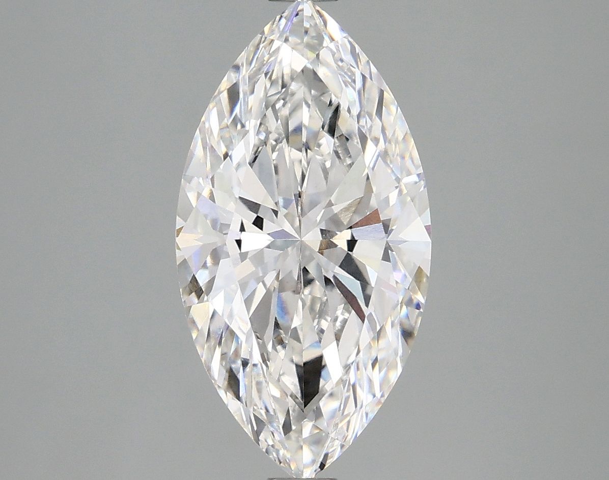 Lab-Grown Marquise Diamond - 2.99 Carats, F Color, VVS2 Clarity - Certified by IGI - Report Number: LG665459969