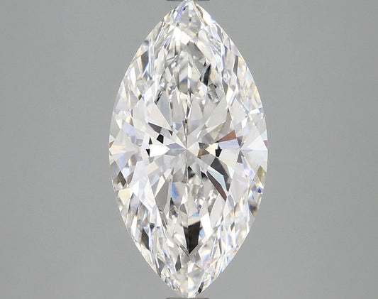 Lab-Grown Marquise Diamond - 2.99 Carats, F Color, VVS2 Clarity - Certified by IGI - Report Number: LG665459969