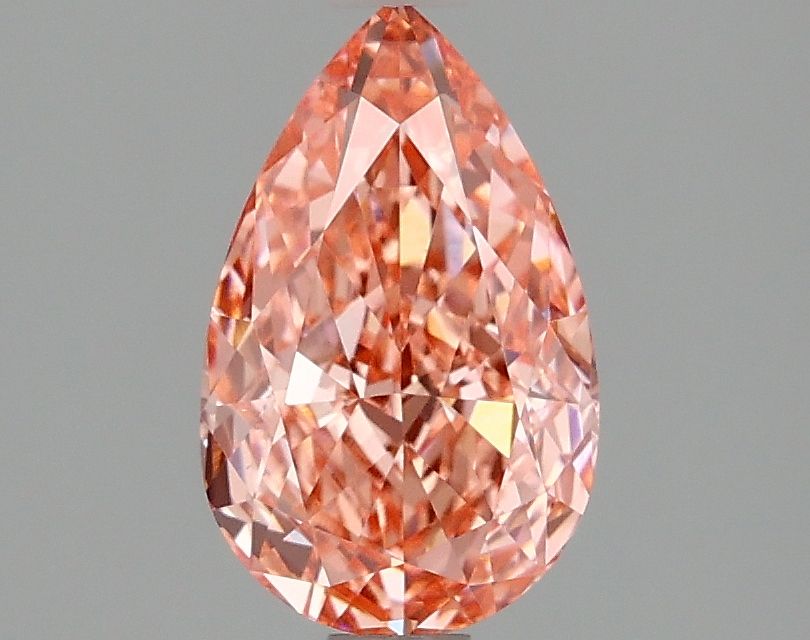 Lab-Grown Pear Diamond - 1.57 Carats, Fancy Vivid Pink Color, VS1 Clarity - Certified by IGI - Report Number: LG667437803