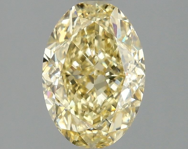 Lab-Grown Oval Diamond - 2.05 Carats, Fancy Intense Yellow Color, VVS2 Clarity - Certified by IGI - Report Number: LG681558773