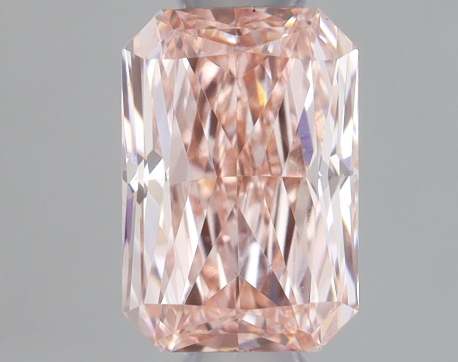 Lab-Grown Radiant Diamond - 0.54 Carats, Fancy Intense Pink Color, VS1 Clarity - Certified by IGI - Report Number: LG668417405