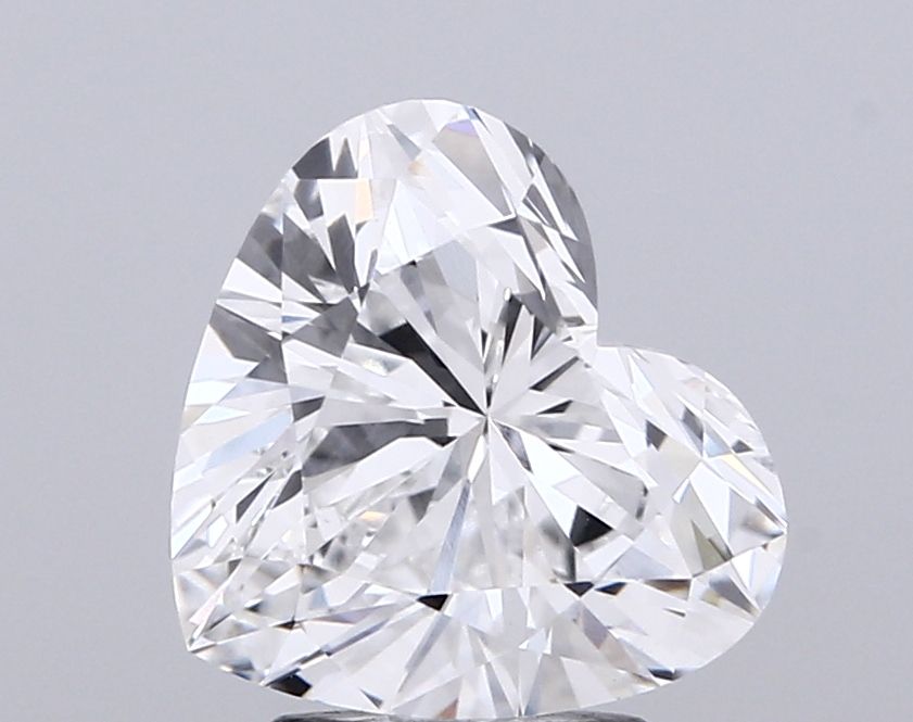 Lab-Grown Heart Diamond - 2.57 Carats, E Color, VVS2 Clarity - Certified by IGI - Report Number: LG712552749