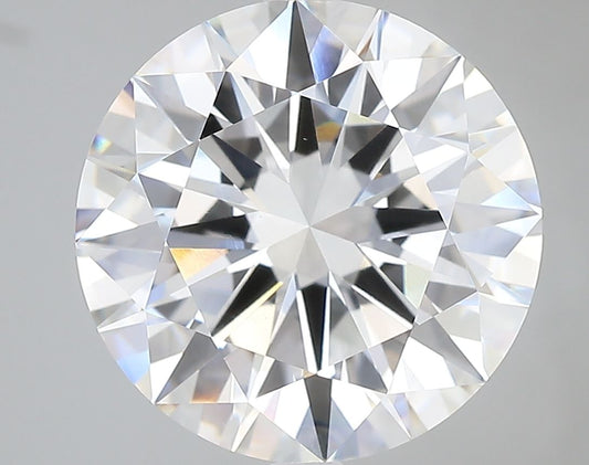 Lab-Grown Round Diamond - 7.02 Carats, E Color, VVS2 Clarity - Certified by IGI - Report Number: LG717585840
