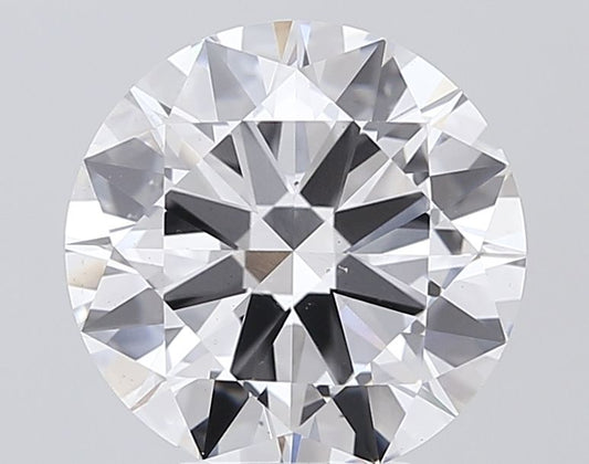 Lab-Grown Round Diamond - 5.01 Carats, E Color, VS2 Clarity - Certified by IGI - Report Number: LG681573406
