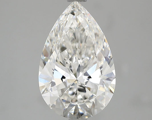 Lab-Grown Pear Diamond - 3.04 Carats, F Color, VVS2 Clarity - Certified by IGI - Report Number: LG689570560