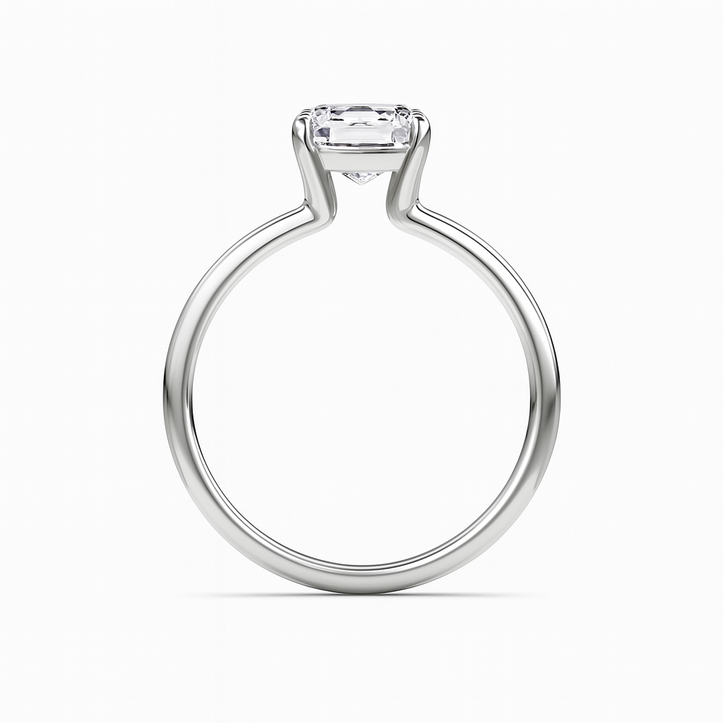 Im Labor gezüchteter Blue Heaven-Ring aus 925er Sterlingsilber (5 Karat)