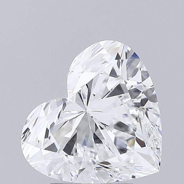 Lab-Grown Heart Diamond - 3.03 Carats, D Color, VVS2 Clarity - Certified by IGI - Report Number: LG634474614