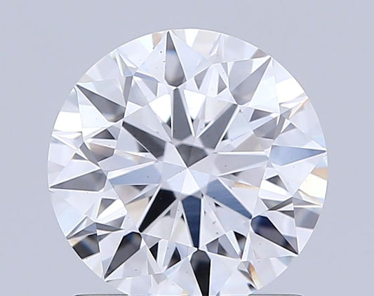 Lab-Grown Round Diamond - 2.5 Carats, D Color, VS2 Clarity - Certified by IGI - Report Number: LG717579693