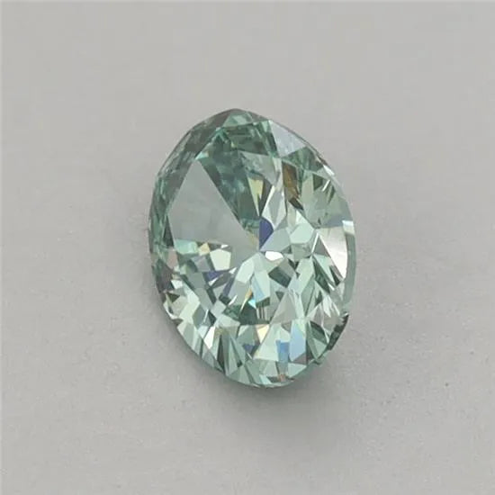 0.49ct Oval Lab Grown Diamond (Colour Fancy Vivid Green, Clarity VS1, IGI Certified)