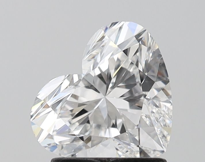 Lab-Grown Heart Diamond - 1.5 Carats, D Color, VVS2 Clarity - Certified by IGI - Report Number: LG674504876