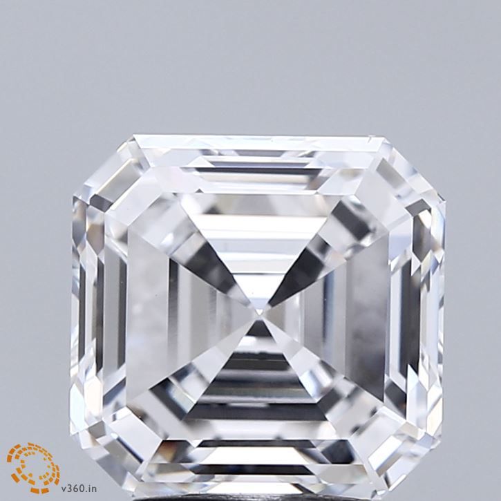 Lab-Grown Asscher Diamond - 4.03 Carats, D Color, VS1 Clarity - Certified by IGI - Report Number: LG715518912