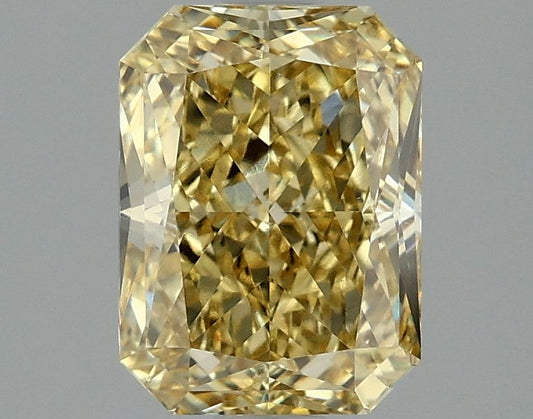 Lab-Grown Radiant Diamond - 2.06 Carats, Fancy Intense Yellow Color, VVS2 Clarity - Certified by IGI - Report Number: LG660418042