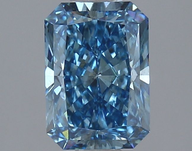 Lab-Grown Radiant Diamond - 1.56 Carats, Fancy Vivid Blue Color, VS2 Clarity - Certified by IGI - Report Number: LG625409976