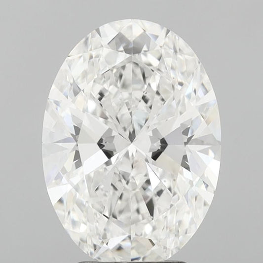 Lab-Grown Oval Diamond - 3.54 Carats, E Color, VS2 Clarity - Certified by IGI - Report Number: LG717585614