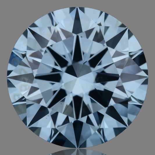 Lab-Grown Round Diamond - 3.58 Carats, Fancy Vivid Blue Color, VVS2 Clarity - Certified by IGI - Report Number: LG645478174